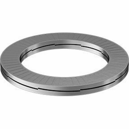 BSC PREFERRED Zinc-Flake-Coated Steel Wedge Lock Washer for 2-1/4 and M56 Screw Size 2.330 ID 3.350 OD 91074A374